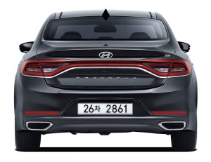 картинки Hyundai Grandeur 2017-2018 вид сзади