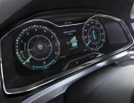 фото салон Фольксваген Кросс купе ГТЕ концепт 2015 года (приборная панель)