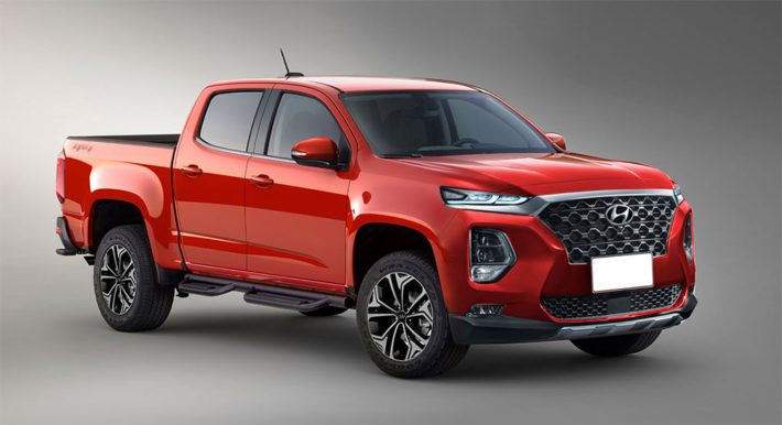 фото Hyundai Santa Cruz Pickup 2020-2021 вид спереди
