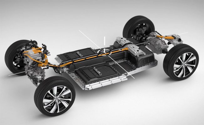 фото электрическая платформа Volvo XC40 Recharge 2020-2021