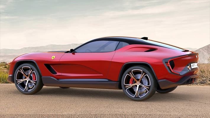 фото Ferrari GT Cross Concept 2020 вид сзади