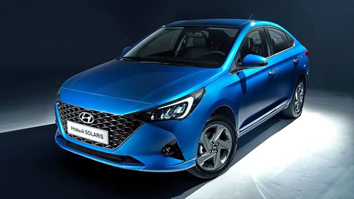 фото новый Hyundai Solaris 2020-2021 вид спереди