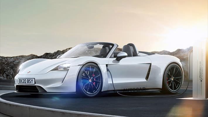 фото Porsche electric sports car