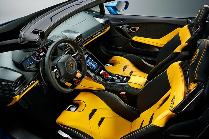 фото салон Lamborghini Huracan Evo RWD Spyder 2020