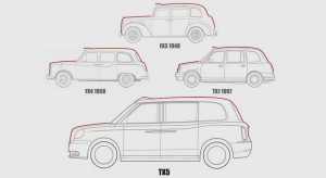 фото эволюция лондонского такси (Geely TX5)